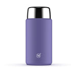 Minimal Stainless Steel Insulated Food Jar - Lavender - 750ml-Wide mouth makes filling and cleaning the jar a breeze