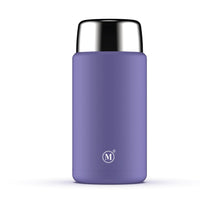 Minimal Stainless Steel Insulated Food Jar - Lavender - 750ml-Wide mouth makes filling and cleaning the jar a breeze