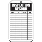 Equipment Status and Inspection Safety Tags, Inspection record, SAU714, 25 Pack-Language - English