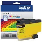 Brother Genuine LC406XLYS High-Yield Yellow Ink Cartridge-Intelligently engineered to work in seamless unison with your Brother INKvestment Tank inkjet printer