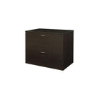 Office Star Napa Collection 2-Drawer Lateral File, Assembled, Espresso-Features 1” top and end panels