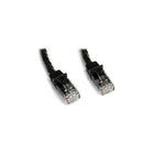 StarTech N6PATCH15BK 15' Cat 6 Snagless Patch Cable, Black-Dual RJ-45 Male connectors ensure seamless connectivity
