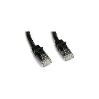 StarTech N6PATCH15BK 15' Cat 6 Snagless Patch Cable, Black-Dual RJ-45 Male connectors ensure seamless connectivity
