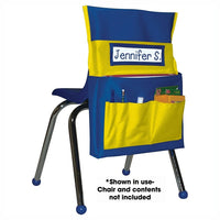 Carson Dellosa Education Chairback Buddy Pocket Chart, Blue/Yellow, 2 Pack-Grades preschool - 8th