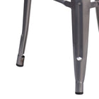 Flash Furniture 30" High Backless Clear Coated Metal Indoor Barstool with Square Seat-Stacks up to 15 High
