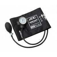 ADC 760-12XBK Black Prosphyg Aneroid Sphygmomanometer, Large-Contemporary black enamel 300mmHg manometer