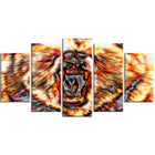 Designart Brash Bear Large Animal Canvas Artwork, (PT2354-373)-Print