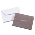 Mara-Mi Thank You Notes - 3.5" x 5" - Charcoal - 20 Pack-20 note cards, 20 envelopes