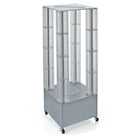 Azar Displays 64" Pegboard Four Tower Display, Clear (700228-CLR)-Made from pegboard