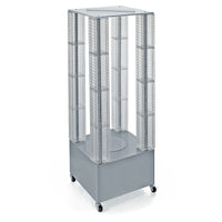 Azar Displays 64" Pegboard Four Tower Display, Clear (700228-CLR)-Made from pegboard