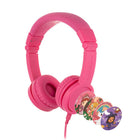 BuddyPhones Explore+ RosePink-Wired + Inline Mic