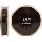 JAM Paper Double Faced Satin Ribbon, .38 Inch Wide x 25 Yards, Black, 4 Pack (803SAbl25g)-Perfect for gift wrapping, clothes, decorating or tying around gourmet bottles, jars and gift baskets
