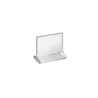Azar Displays 5.5" x 6" Horizontal Top Load Acrylic Sign Holder, Clear, 10 Pack (142708)-Perfect for schools, businesses, homes, and retail stores