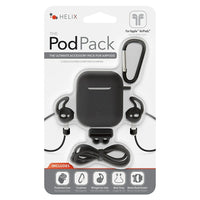 Helix Pod Pack, ETPODPAKBK, Black-5-in-1 accessory pack for Apple AirPods