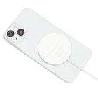 Powerology 5 Ft Cable Charging Pad with MagSafe - White-15W fast charging