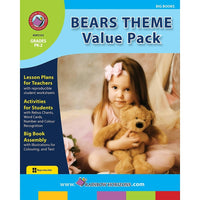 eBook: Bears Theme VALUE PACK (PDF version - 1-User Download) - ISBN 978-1-55319-304-3 - Grade Pre-K - 2-You will receive two emails: one confirming your entire order, and one with a "Download Software" buttonYou can download immediately or return to your email to download later