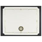 St. James Document/Certificate Holders - Gold Award Seal with Single Black Ribbon - Black - 5 Pack-Suitable for horizontally or vertically oriented award certificates