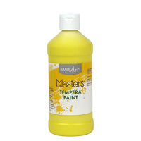 Little Masters Tempera Paint 16 oz. Yellow, 12 Pack (RPC201710)-Color: Yellow