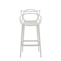 Plata Import Keeper Stool, 26"H, White (BS-936A-W)-Bar Stool