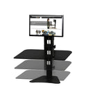Victor High Rise Manual Single Monitor Standing Desk (DC300)-Hold monitors weighing up to 11 pounds