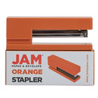 JAM Paper Modern Desk Stapler, Orange-Capacity: 2000 staples