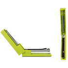 JAM Paper Modern Desk Stapler, Lime Green-Dimensions: 6 x 2.25