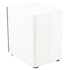 Flash Furniture Modern 3-Drawer Locking Letter/Legal Mobile Filing Cabinet with Anti-Tilt Mechanism - White-Pencil tray holds writing utensils and small office supplies
