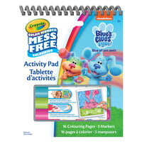 Crayola Color Wonder Mess-Free Travel Activity Pad - Blue's Clues-Includes 16 Color Wonder Colouring Pages, 3 Mini Color Wonder Markers, and built-in marker storage.