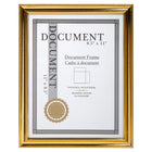 Office Works Metallic Document Frame, 11 x 8 inches, 12 Pieces, Gold-Measurement: each picture frame measures 8.5" x 11 in dimensions and will perfectly hold any document or certificate