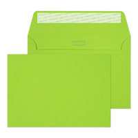 Blake Creative Color Bright Green Invitation Envelopes - 4 1/2" W x 6 3/8" L - Lime Green - 25 Pack-Lime Green