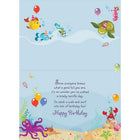 Rosedale 5-1/2" x 8" Juvenile Ride the Birthday Wave! Greeting Cards And Envelopes, 12 Pack (15908)-Card shop quality greeting cards