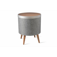 Koble Zain Smart Sidetable with Qi Wireless Charging - Walnut-Stereo Pairing: Connect 2 Side Tables for True Wireless Sound