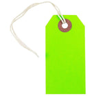 JAM Paper Gift Tags with String, Small, 3 1/4" x 1 5/8", Neon Green, 100 Pack-Gift Tags with String Tie
