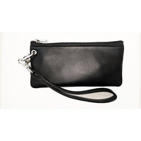 Ashlin Destiny Mini Cosmetic And Phone Beauty Wristlet, Black-Makeup wristlet with detachable strap.