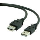Staples 6' USB 2.0 Extension Cable, Black-Extends the connection between your computer and USB devices (hubs, keyboards, mice, hard drives, mice, etc.) by 6' for reliable data transmission