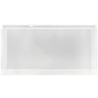 JAM Paper #10 Plastic Envelopes with Zip Closure, 5 x 10, Clear Poly, 12 Pack (921Z1cl)-Clear