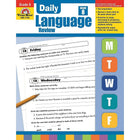 Evan-Moor "Daily Language Review" Grade 8 Teacher's Edition Activity Book, Language Skills (EMC2798)-English