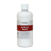 Handy Art Student Acrylic Paint Titan White 16oz, 3 Pack (RPC101000)-Acrylic paint that can be used on most any surface!