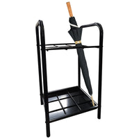 Eddie's Umbrella Stand - 18" W x 15" D x 30" H - Gloss Black (211045-1)-Umbrella Stand