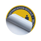 Futech 12" Diameter Floor Application Decal for Promoting Social Distancing-Matte Laminate