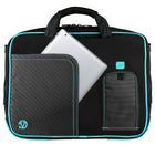Vangoddy 15.6" Laptop Messenger Bag - Aqua-Lightly nylon laptop bag designed to protect your tech from bumps and scratches.