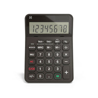 TRU RED OTR 240 8-Digit Display Calculator - Black-Desktop calculator with easy-view 8-digit angled LCD display
