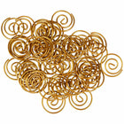 JAM Paper Colored Circular Paper Clips - Gold - 2 Packs of 50-These colorful paperclips are great for organizing papers at home, school, or the office