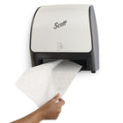 Scott Automatic Slimroll Towel Dispensers - for Orange Core Scott Slimroll Towels - 11.8" x 12.35" x 7.25" - White-Features compact design to fit in tight spaces with a slim profile.