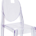 Flash Furniture Ghost Side Chair - Transparent-Polycarbonate Molded Structure