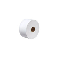 White Swan Classic 3.7" x 2000' 1-Ply Jumbo Bathroom Tissue, White, Roll, 8 Pack-White