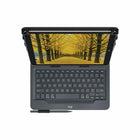 Logitech Universal Folio Case with Integrated Bluetooth Keyboard for 9-10" Tablets - Black-Large well-spaced keys stretched edge-to-edge make typing comfortable for long hours. Key travel of 2 mm provides the optimal depth for speed and comfort. Dedicated function and shortcuts keys for iOS, Android or Windows let you control the tablet without leaving the keyboard
