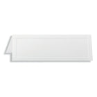 St. James Tent Cards - 2-3/4 x 8-1/2" - White - Laser/Inkjet Printable - Traditional Emboss - 100 Pack-Engraved border design is embossed on both sides of the folded tent card