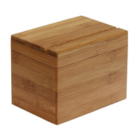 Oceanstar RB1408 Bamboo Recipe Box with Divider-Clear frame for the recipe card to prevent dirtiness
