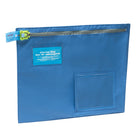 Securisac - Re-useable Zip Closure Security Mail/Courier Bag - 7 lbs. Capacity - Blue - 16" x 12"-Reusable and tamper evident security solutions that are used to transport, protect and store cash